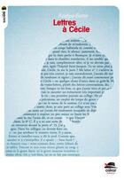 Couverture du livre « Lettres à Cécile » de Roselyne Bertin aux éditions Oskar