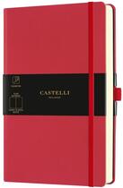 Couverture du livre « Carnet aquarela grand format uni rouge corail » de Castelli aux éditions Castelli Milano