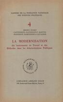 Couverture du livre « La modernisation des instruments de travail et des méthodes dans les administrations publiques » de  aux éditions Presses De Sciences Po