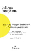 Couverture du livre « Les partis politiques britanniques et l'intégration européenne » de  aux éditions L'harmattan