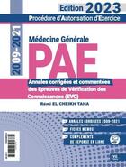 Couverture du livre « PAE : médecine générale annales corrigées (édition 2023) » de Remi El Cheikh Taha aux éditions Vernazobres Grego