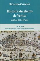 Couverture du livre « Histoire du ghetto de Venise » de Riccardo Calimani aux éditions Tallandier