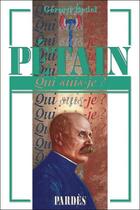 Couverture du livre « Pétain » de Gerard Bedel aux éditions Pardes