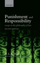 Couverture du livre « Punishment and Responsibility: Essays in the Philosophy of Law » de Hart H L A aux éditions Oup Oxford