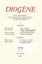 Couverture du livre « Diogene 77 » de Collectifs Gallimard aux éditions Gallimard