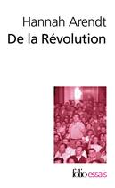 Couverture du livre « De la Révolution » de Hannah Arendt aux éditions Gallimard