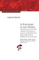 Couverture du livre « Le purgatoire de saint Patrick » de Marie De France aux éditions Honore Champion