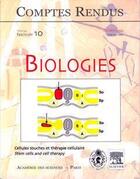 Couverture du livre « Comptes rendus academie des sciences, biologies, t.325, fascicule 10, octobre 2002 : cellules souches » de  aux éditions Elsevier