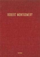 Couverture du livre « Robert montgomery » de Montgomery Robert aux éditions Distanz