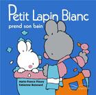 Couverture du livre « Petit Lapin Blanc ; prend son bain » de Marie-France Floury et Fabienne Boisnard aux éditions Gautier Languereau