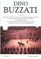 Couverture du livre « Oeuvres de Dino Buzzati t.1 » de Dino Buzzati aux éditions Bouquins