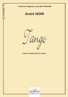 Couverture du livre « Tango pour clarinette et piano » de Isoir Andr aux éditions Delatour