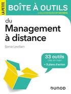 Couverture du livre « La petite boîte à outils : du management à distance » de Sonia Levillain aux éditions Dunod