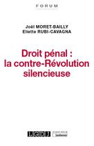 Couverture du livre « Droit pénal : la contre-révolution silencieuse » de Eliette Rubi-Cavagna et Joel Moret-Bailly aux éditions Lgdj