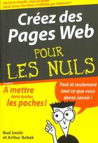 Couverture du livre « Creez Des Pages Web Pour Les Nuls ; 2e Edition » de Arthur Bebak et Bud Smith aux éditions First