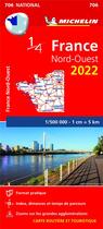 Couverture du livre « France nord-ouest 2022 » de Collectif Michelin aux éditions Michelin