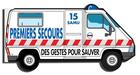 Couverture du livre « Premiers secours ; des gestes pour sauver » de Michele Vanehuin aux éditions Icone Graphic