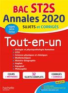 Couverture du livre « Annales bac 2020 tout-en-un bac st2s » de Prost/Viateau/Vidal aux éditions Hachette Education