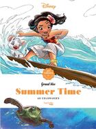 Couverture du livre « Art-thérapie ; grand bloc : summer time ; 60 coloriages » de Jean-Luc Guerin et Disney aux éditions Hachette Pratique