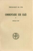 Couverture du livre « Commentaire sur Isaïe t.2 ; sections 4 à 13 » de  aux éditions Cerf