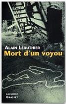 Couverture du livre « Mort d'un voyou » de Leauthier Alain aux éditions Grasset