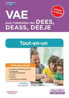 Couverture du livre « VAE pour l'obtention des DEES, DEASS, DEEJE ; tout-en-un » de Julien Martinet aux éditions Vuibert