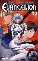 Couverture du livre « Evangelion ; neon genesis Tome 10 : larmes » de Yoshiyuki Sadamoto aux éditions Glenat