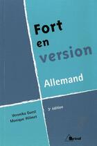 Couverture du livre « Fort en version - allemand » de Wilmet aux éditions Breal