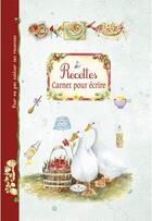 Couverture du livre « Mes recettes ; recettes ; carnet pour écrire » de  aux éditions Piccolia