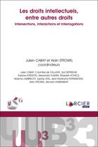 Couverture du livre « Les droits intellectuels, entre autres droits : intersections, interactions et interrogations » de Julien Cabay et Alain Strowel et Collectif aux éditions Larcier