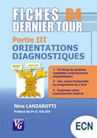 Couverture du livre « Fiches d4 ; partie III ; orientations diagnostiques » de Nina Lanzarotti aux éditions Vernazobres Grego