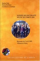 Couverture du livre « Journée des doctorants SPI-STIC de l'INRETS 2009 » de Wahl aux éditions Inrets