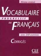 Couverture du livre « Vocabulaire progressif 2 avec 250 exercices corrig » de Leroy-Miquel aux éditions Cle International