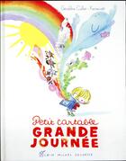 Couverture du livre « Petit cartable. grande journée » de Geraldine Collet et Kerascoet aux éditions Albin Michel