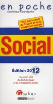 Couverture du livre « Social (édition 2012) » de Dominique Grandguillot aux éditions Gualino