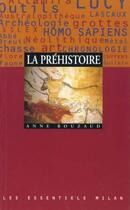 Couverture du livre « La Prehistoire » de Anne Rouzaud aux éditions Milan