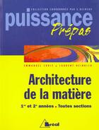Couverture du livre « Architecture Matiere » de Desreux aux éditions Breal
