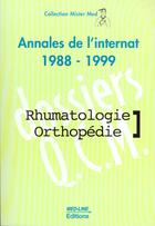 Couverture du livre « Rhumatologie orthopédie annales de l'internat (édition 1988/1999) » de  aux éditions Med-line