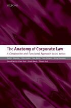 Couverture du livre « The Anatomy of Corporate Law: A Comparative and Functional Approach » de Hopt Klaus J aux éditions Oup Oxford