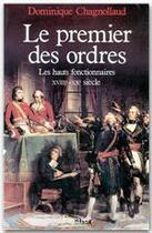 Couverture du livre « Le premier des ordres » de Dominique Chagnollaud aux éditions Fayard