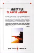 Couverture du livre « Du sang sur la Baltique » de Viveca Sten aux éditions Albin Michel