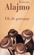 Couverture du livre « Fils de personne » de Roberto Alajmo aux éditions Rivages