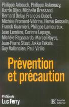 Couverture du livre « Prevention et precaution » de  aux éditions Les Peregrines