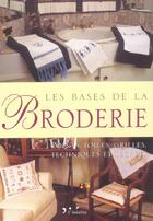 Couverture du livre « Bases de la broderie » de  aux éditions L'inedite