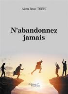 Couverture du livre « N'abandonnez jamais » de Akou Rose Tsebi aux éditions Baudelaire