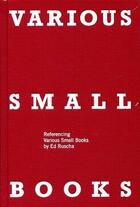 Couverture du livre « Various small books » de Brouws Jeff aux éditions Mit Press