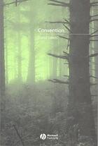 Couverture du livre « Convention » de David Lewis aux éditions Wiley-blackwell