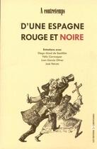 Couverture du livre « À contre temps d'une Espagne rouge et noire » de  aux éditions Editions Libertaires