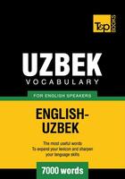 Couverture du livre « Uzbek Vocabulary for English Speakers - 7000 Words » de Andrey Taranov aux éditions T&p Books