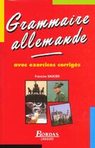 Couverture du livre « Grammaire Allemande » de Francine Saucier aux éditions Bordas